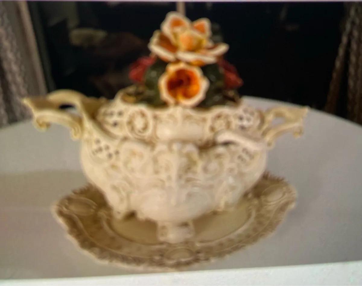 Vintage Capodimonte Soup Tureen - Image 1