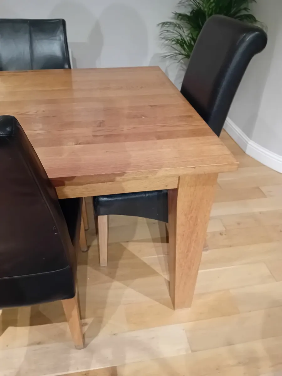 Solid Wood Table and 8 Chairs - Image 3