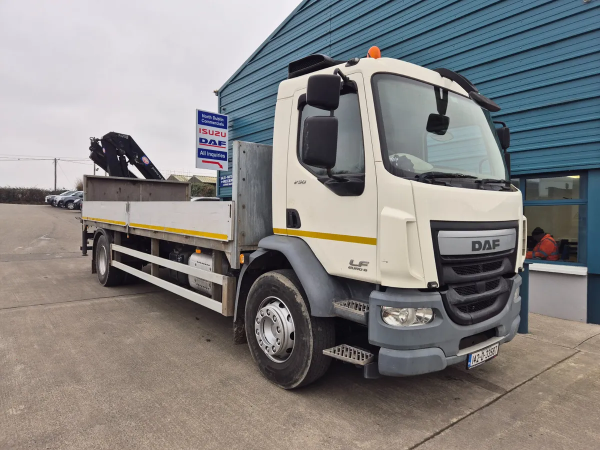 2014 DAF LF 18TON DROPSIDE AND CRANE - Image 1
