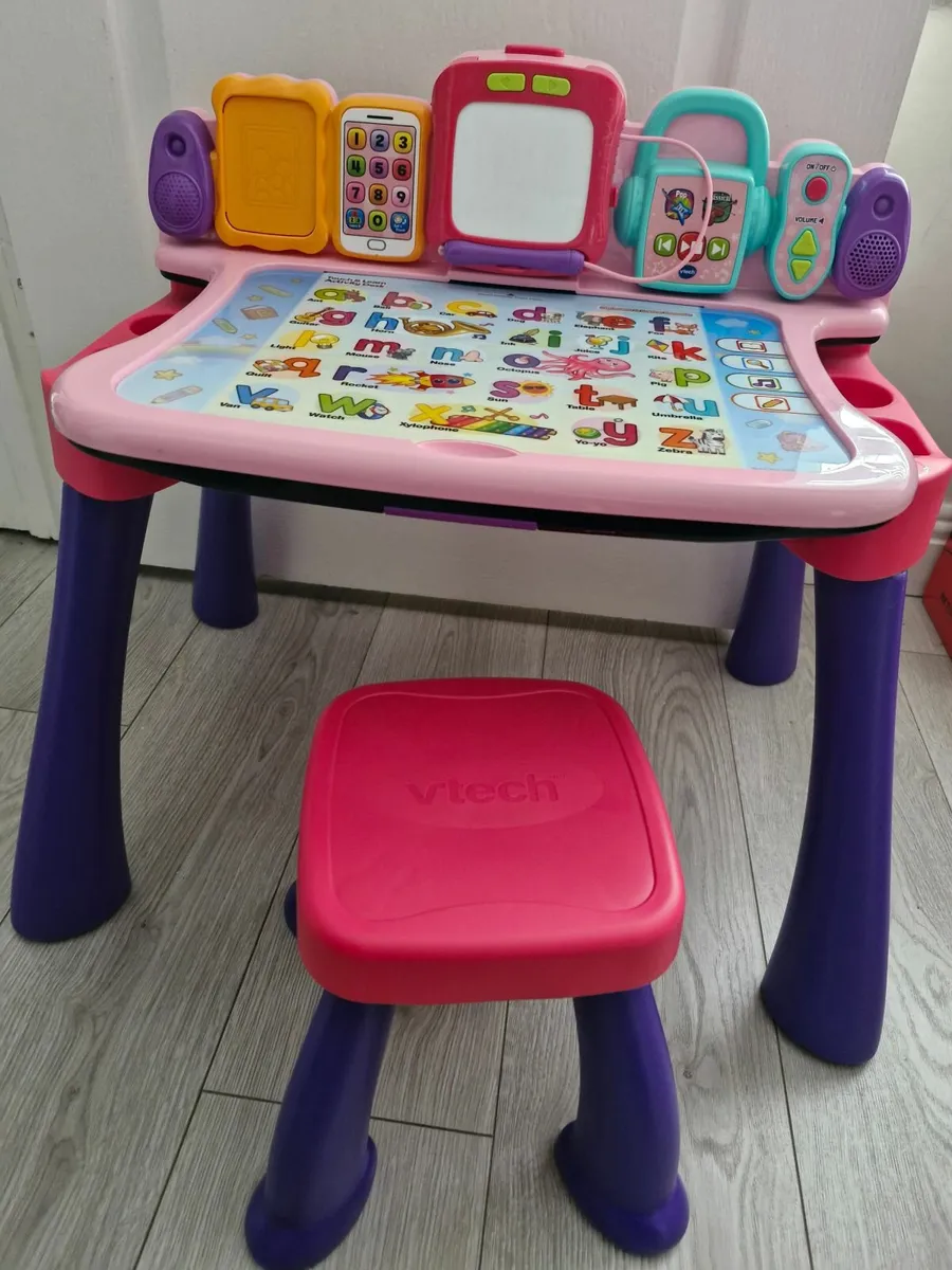 VTech Draw and Learn Activity Desk Pink - Image 3