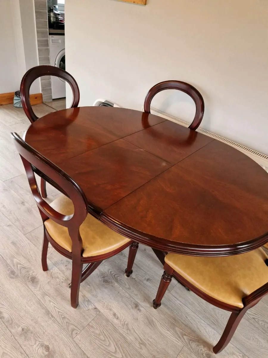 Dining table 4 chairs - Image 1