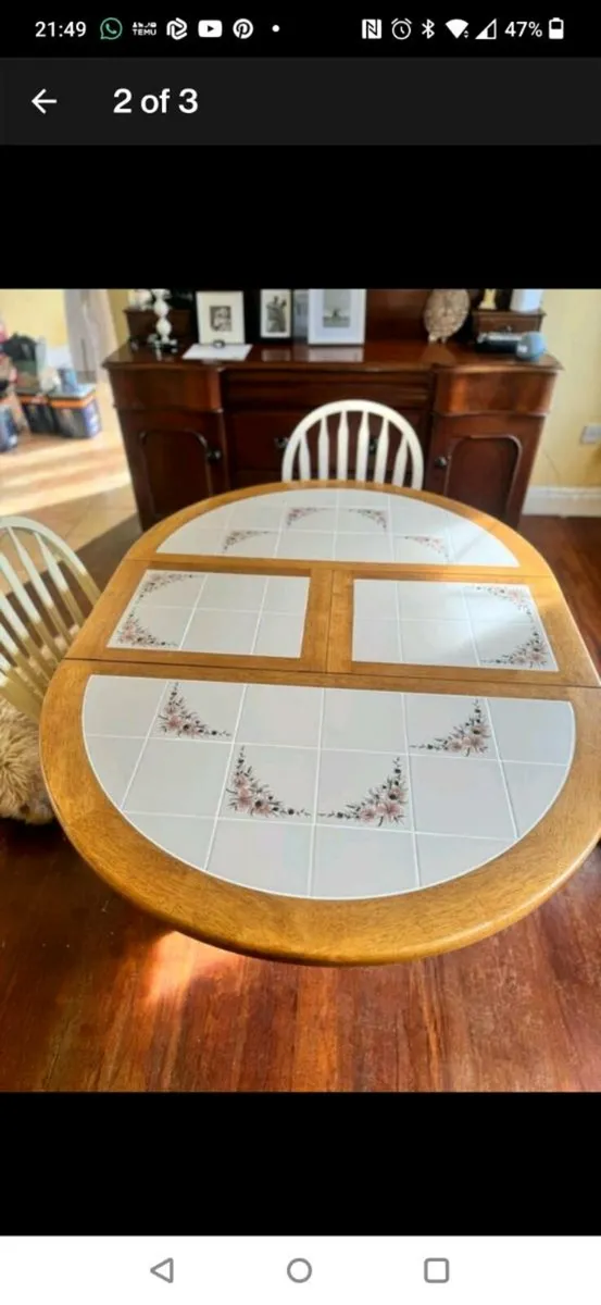 Wooden solid table - Image 1