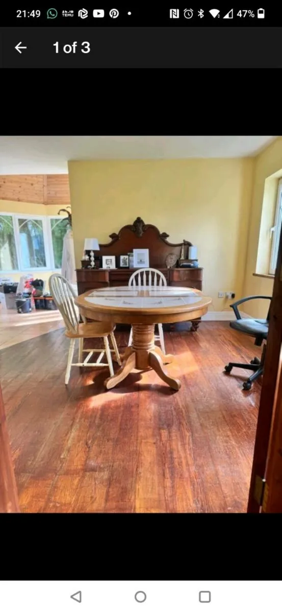 Wooden solid table - Image 2