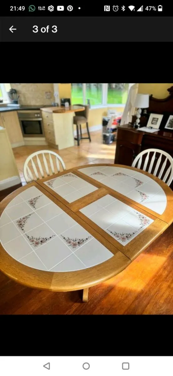 Wooden solid table - Image 3