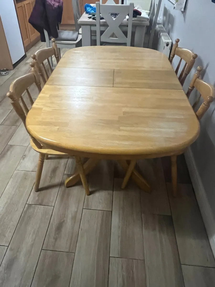 Kitchen table & 4 chairs - Image 4