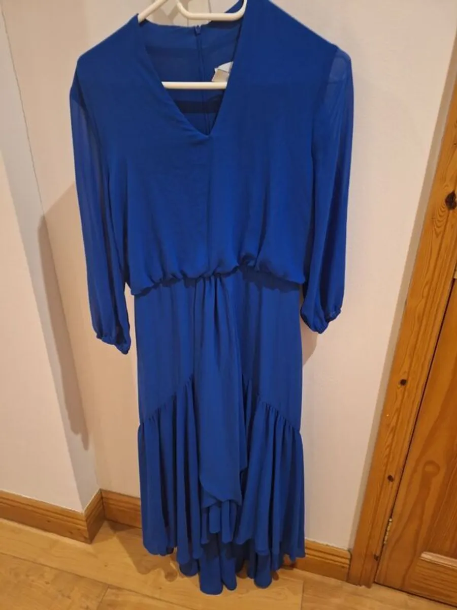 joseph ribkoff blue midi dress size 10 to 12 - Image 2