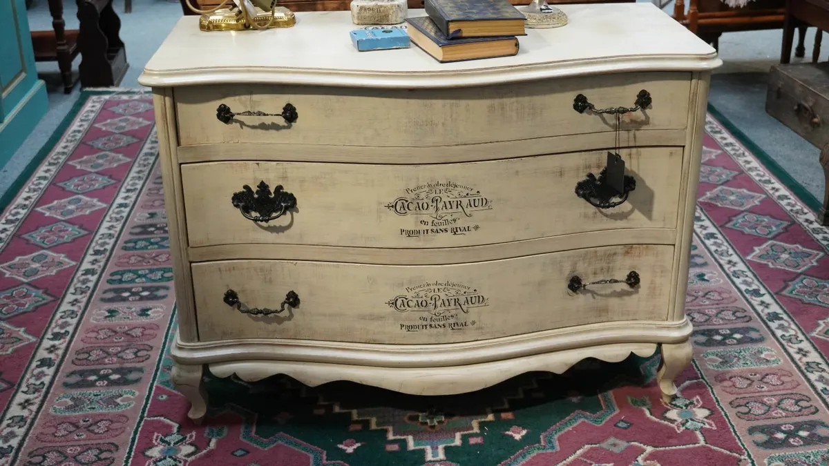 Beautiful Upcycled French-Style Chest of Drawers - Image 2