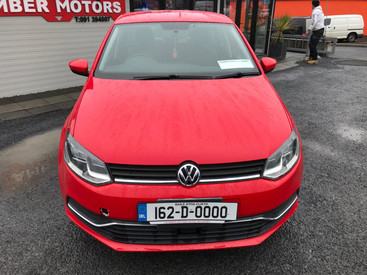 161 REG VOLKSWAGEN POLO RED AUTOMATIC - Image 2
