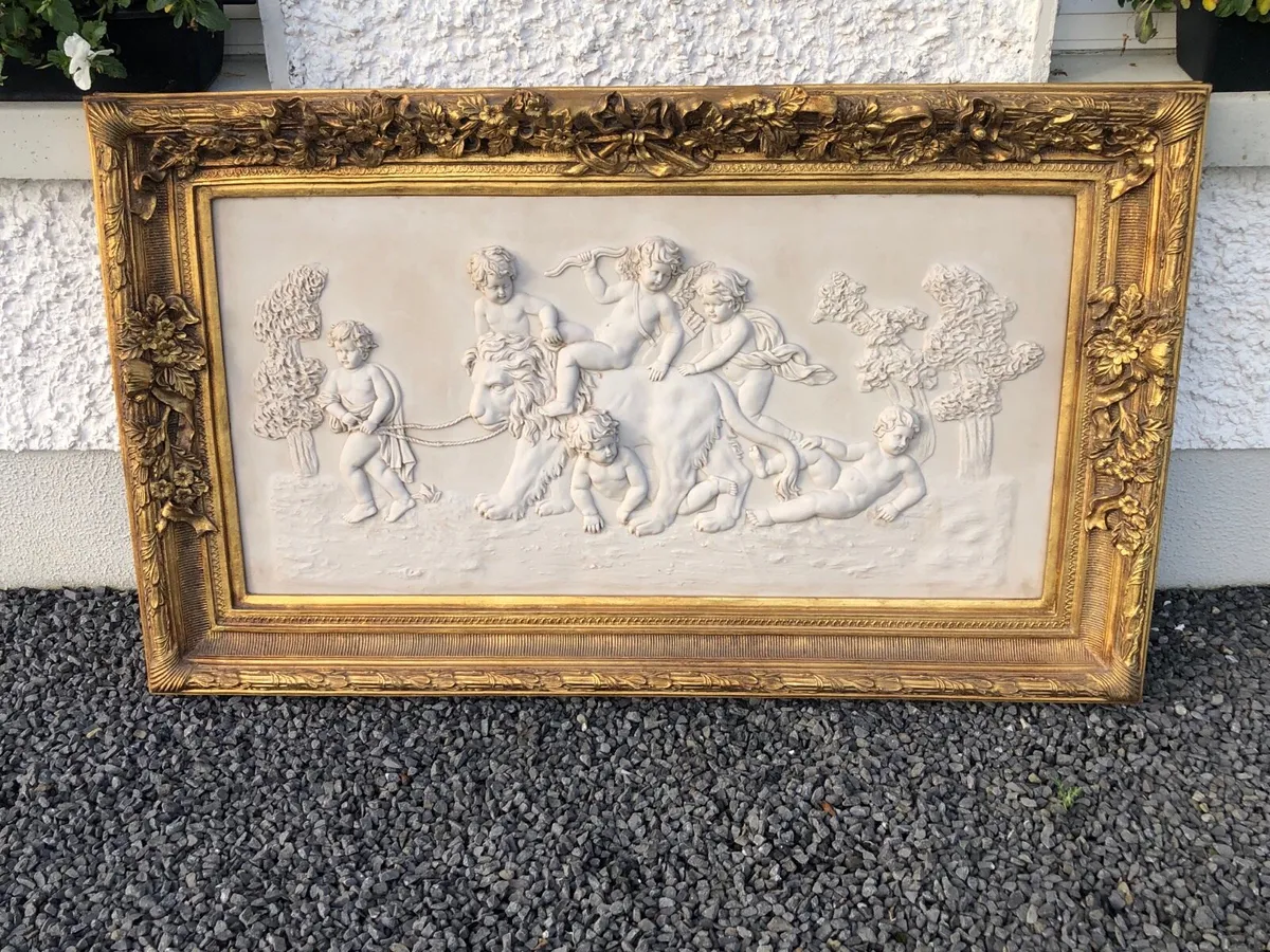 Large Marble relief sculpture picture. - Image 2