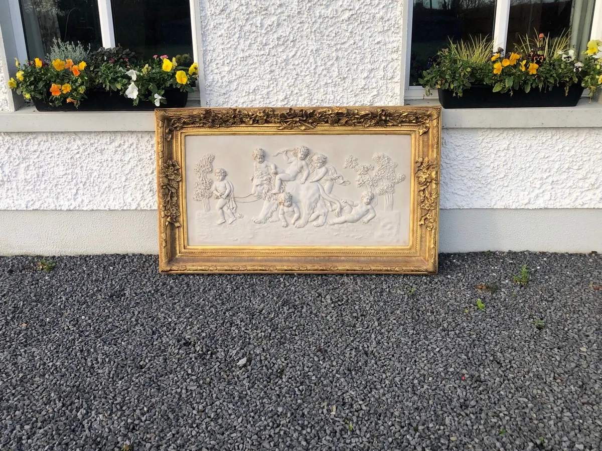 Large Marble relief sculpture picture. - Image 1