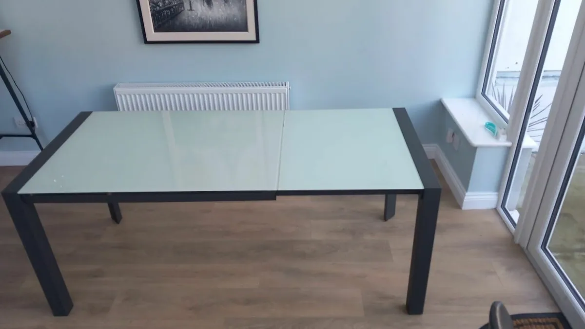 Extendable Glass Kitchen Table  120-180cm - Image 2