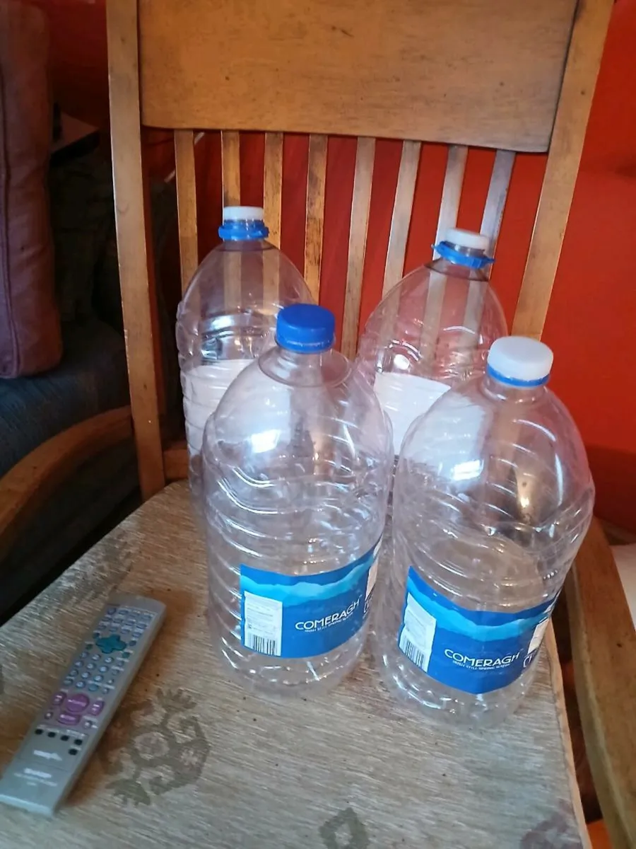 Empty 5 litre water bottles - Image 1