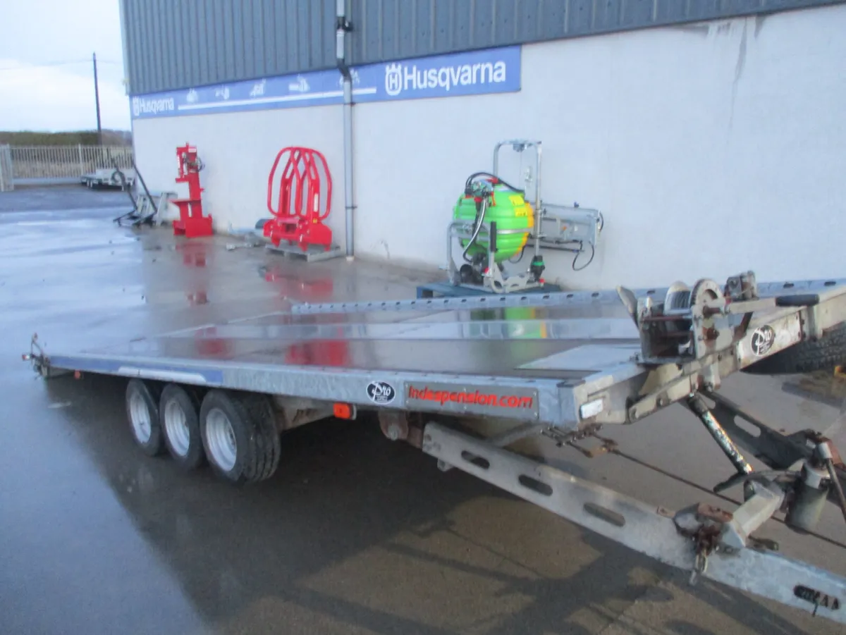 Indespension tilt car transporter trailer - Image 1