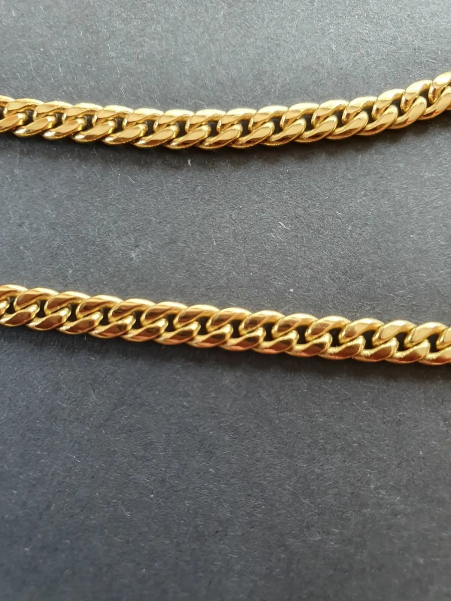 Gold plated chain -  17ins length - Image 2