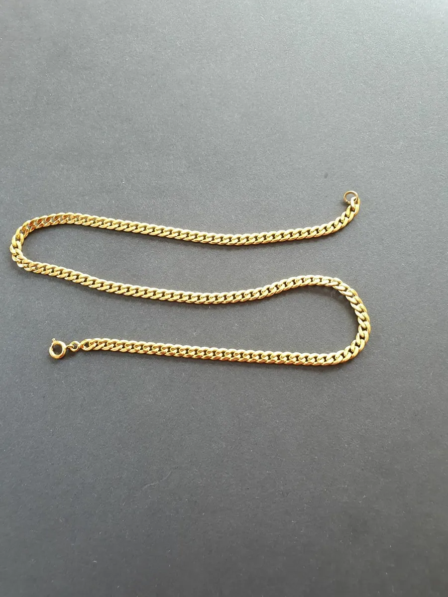 Gold plated chain -  17ins length - Image 3
