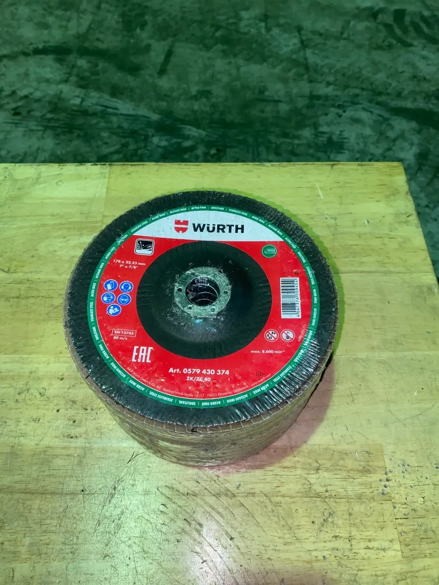 Wurth grinding disc's, 178 x 22,23mm - Image 1