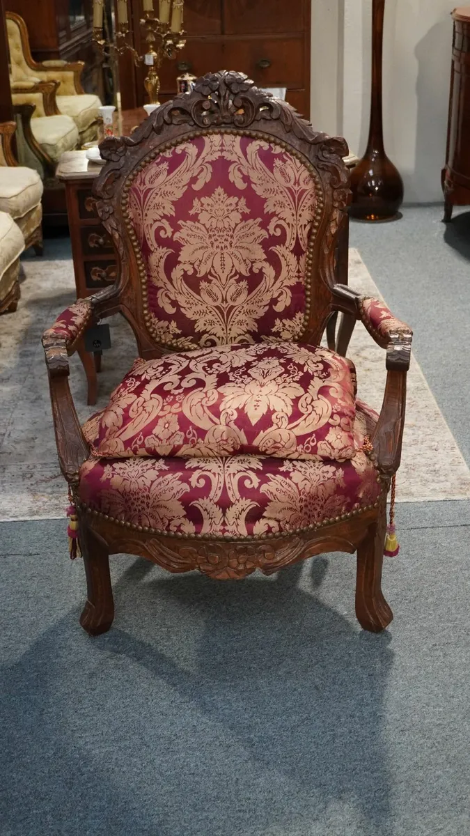 Vintage Spanish Armchair with Cushion - Image 1