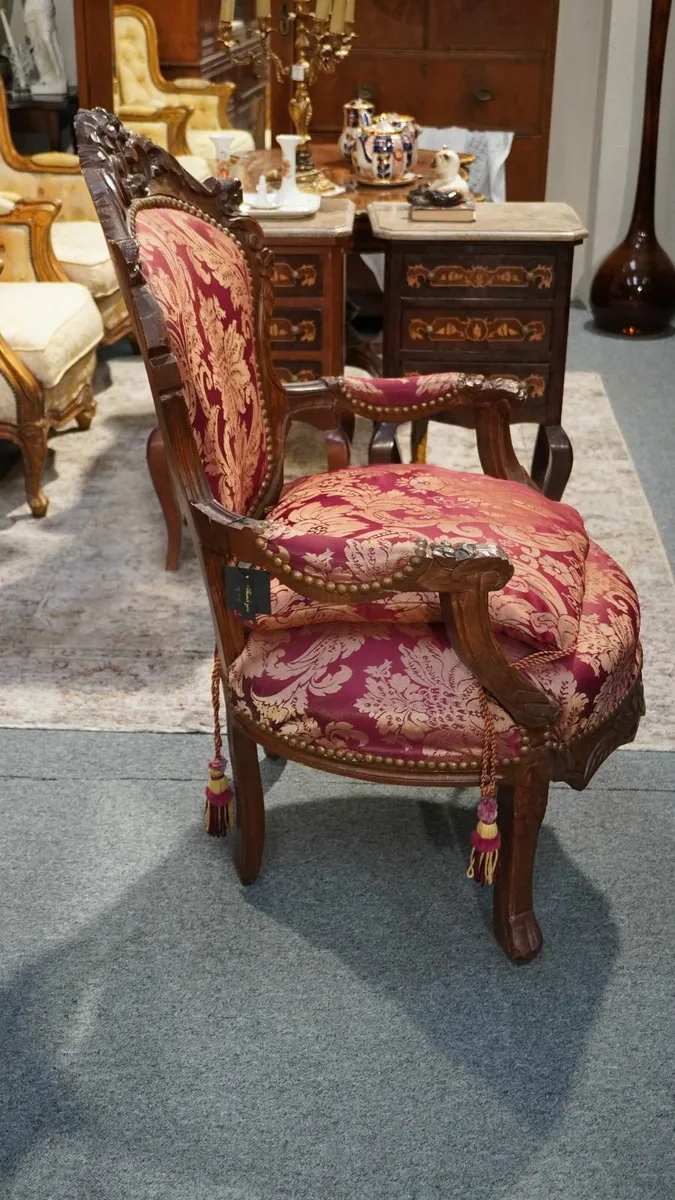 Vintage Spanish Armchair with Cushion - Image 3