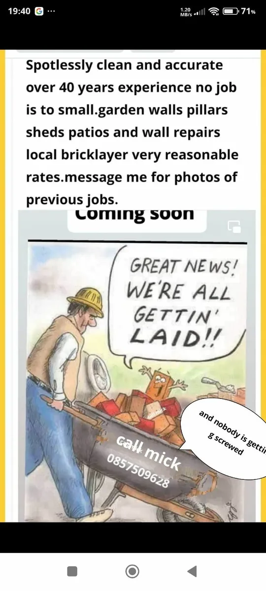 Bricklayer service - Image 1