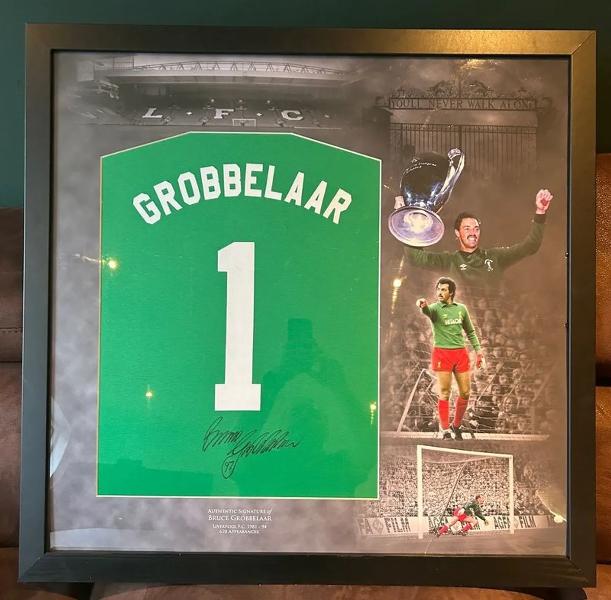 Bruce Grobbelaar framed and signed T Shirt - Image 2