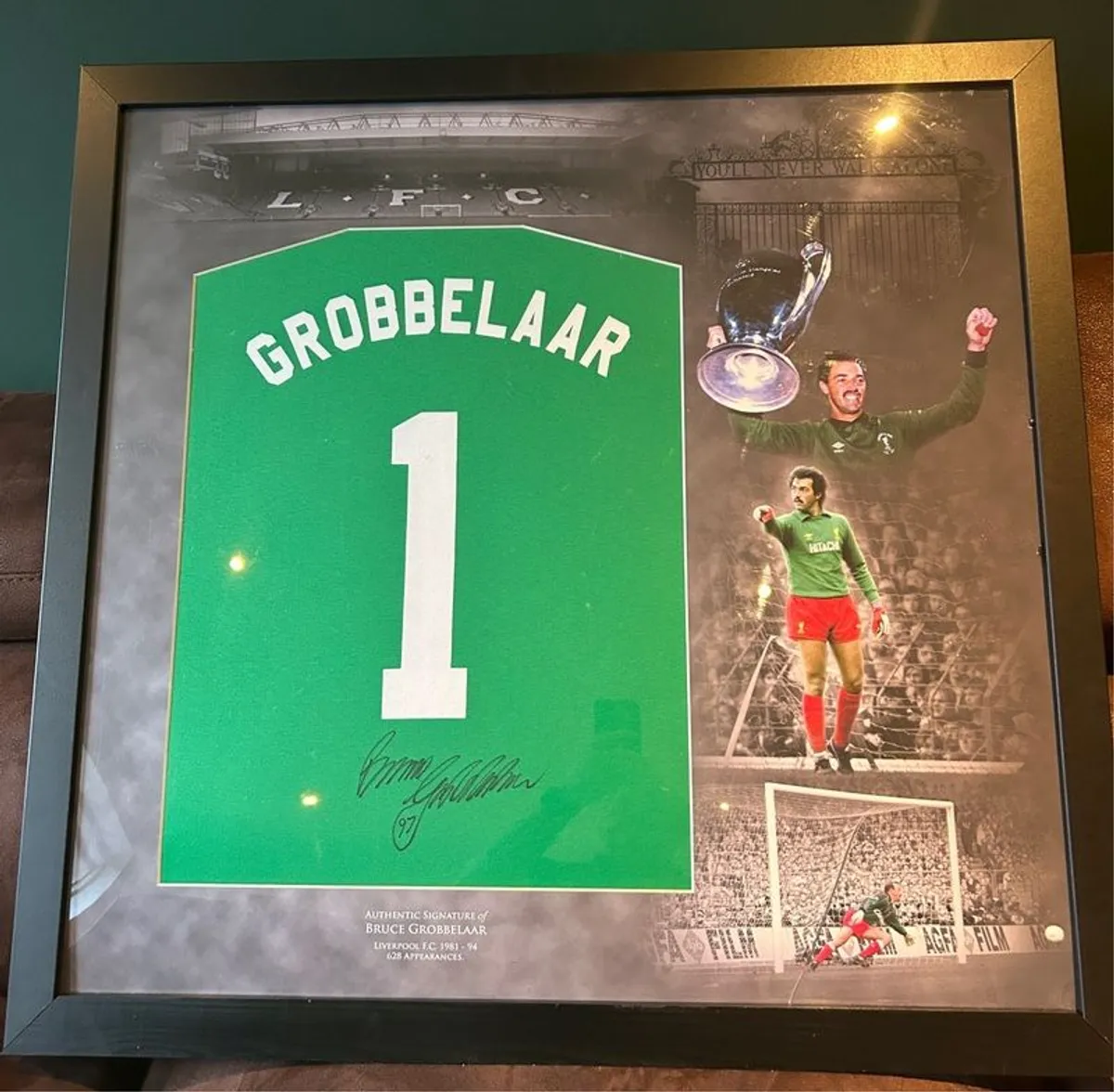 Bruce Grobbelaar framed and signed T Shirt - Image 3