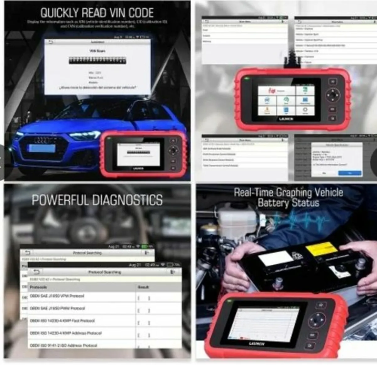 LAUNCH CRP123X AutoVIN Service Diagnostics - Image 2