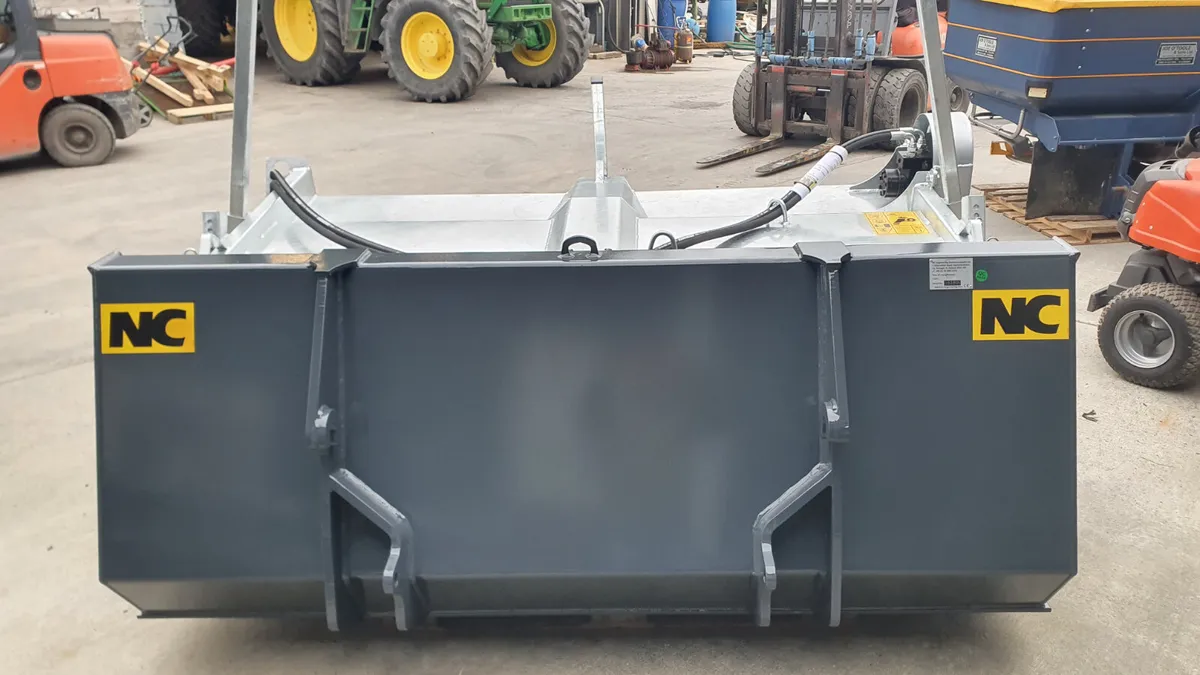 7 Foot Bucket Brush Sweeper with Tractor Euro - Image 2