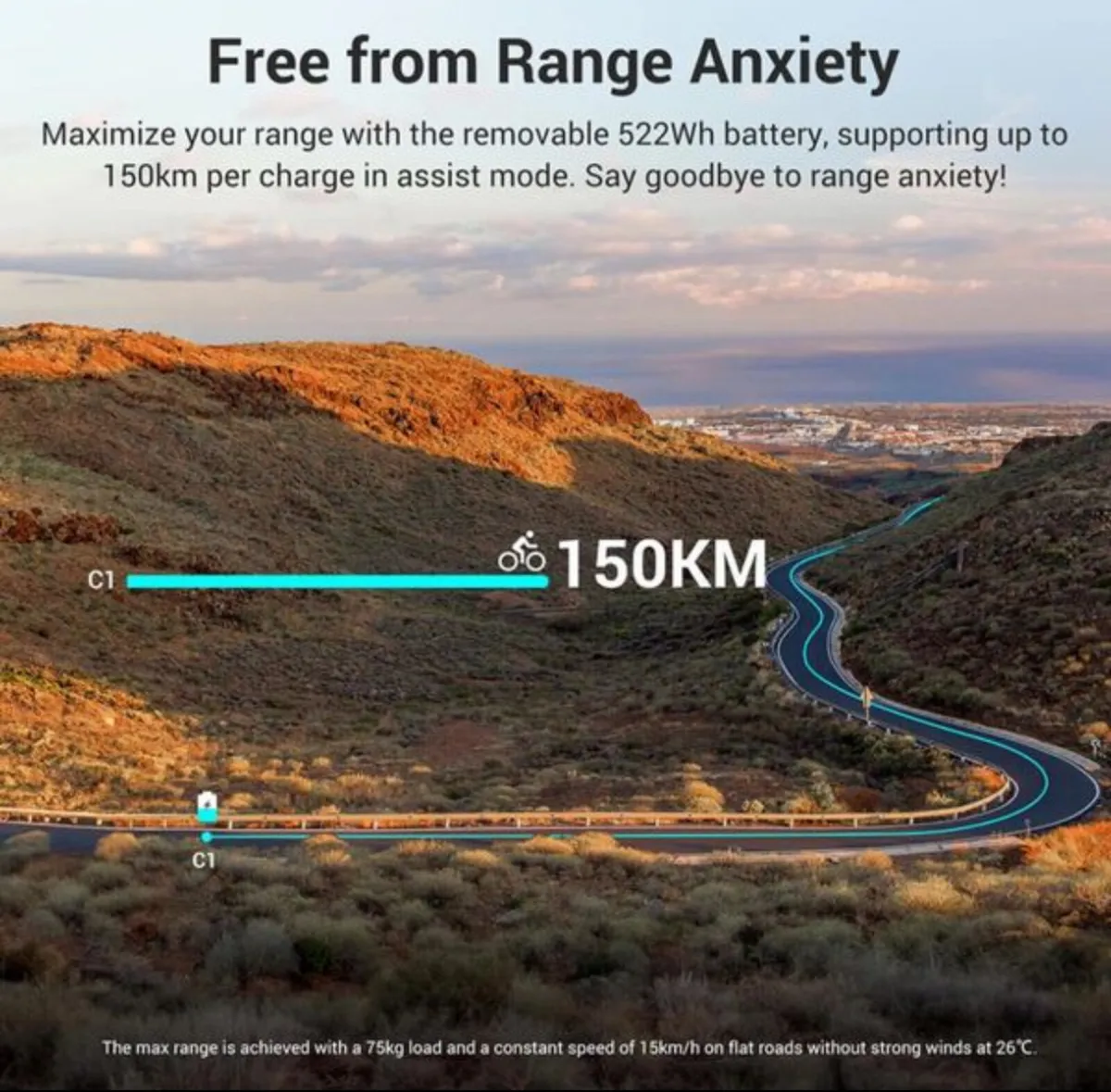 Free Delivery - 150km Range E-Bike - Image 3