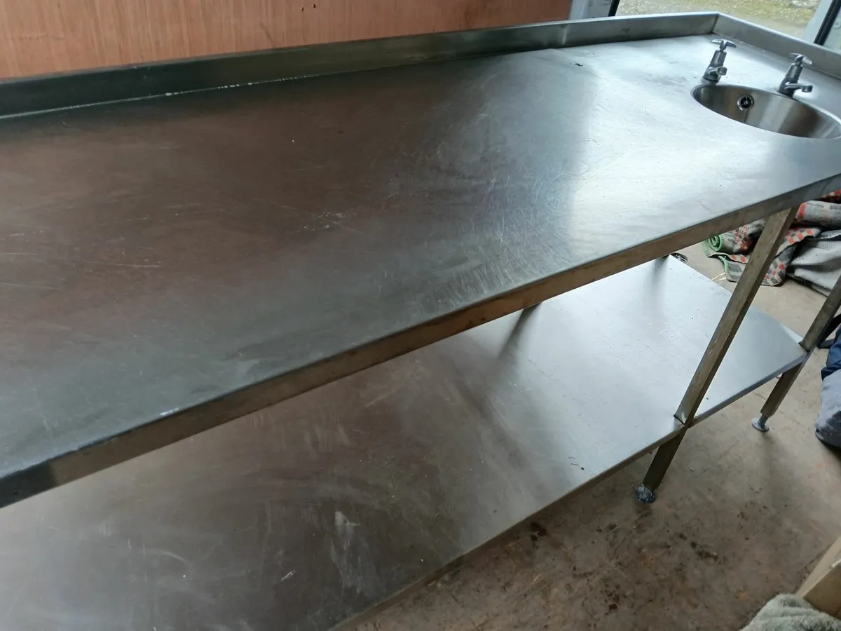 Staneless steel table / sink unit delivered - Image 3