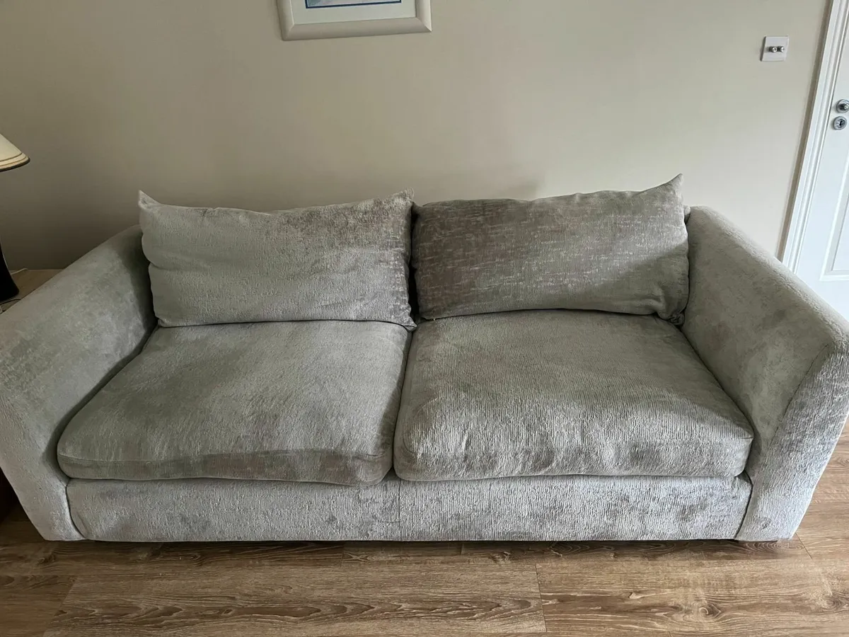 3 Seater Couch & Swivel  Cuddler Chair - Image 2