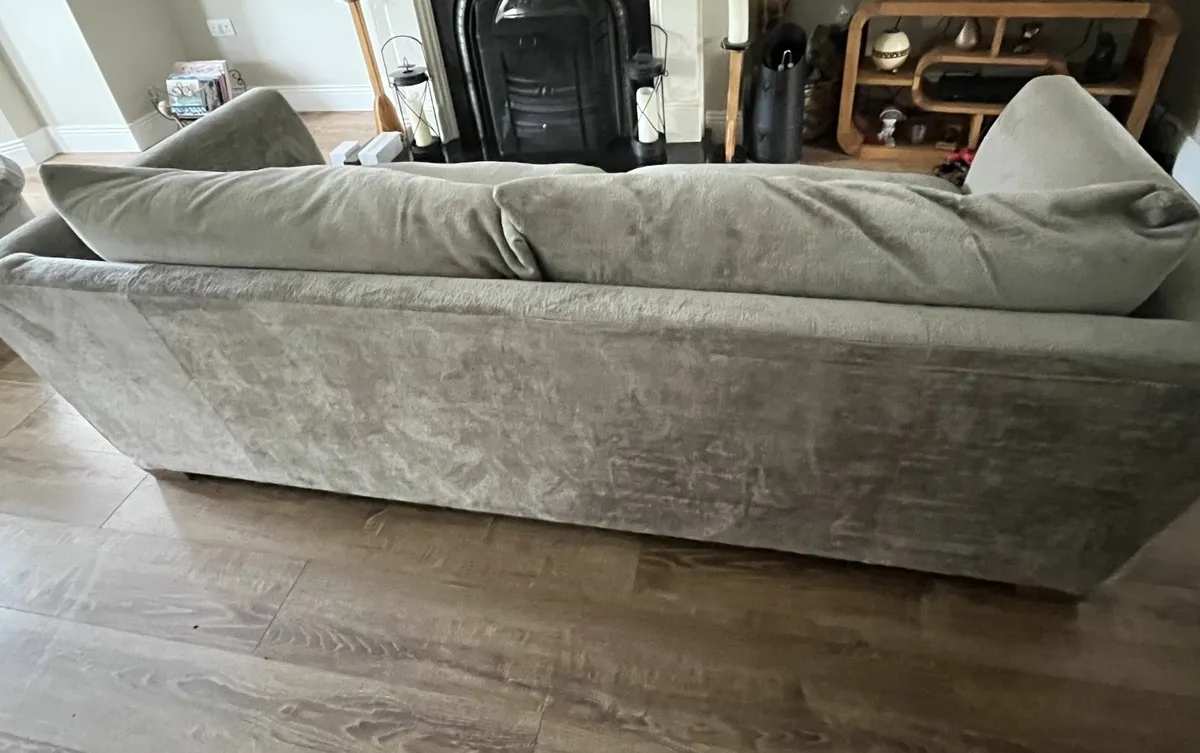 3 Seater Couch & Swivel  Cuddler Chair - Image 4