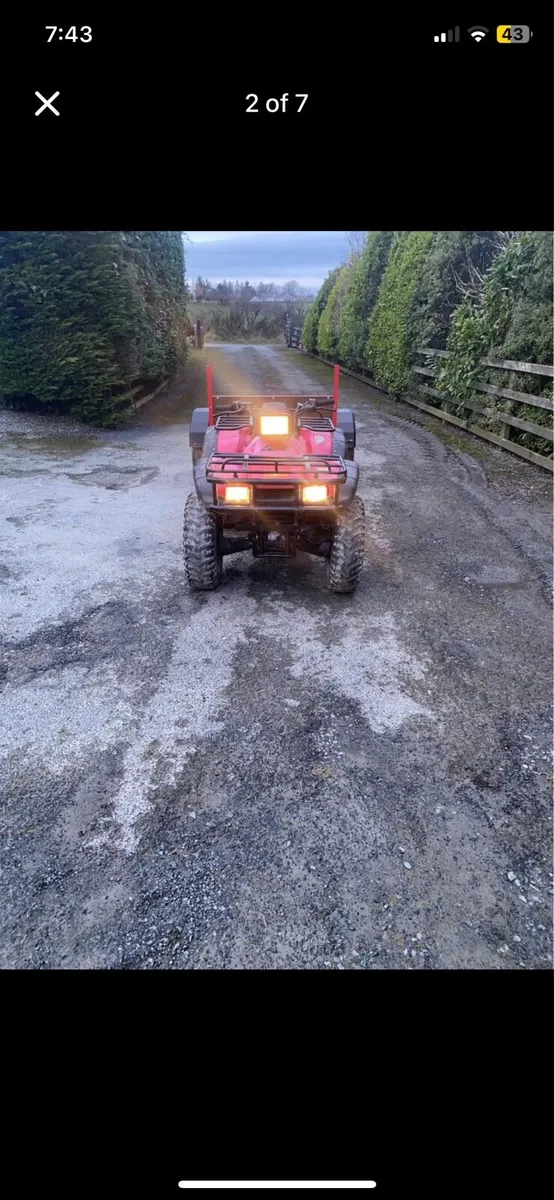 Honda foreman 450. 4wd selectable+5ftx4ft trailer - Image 1