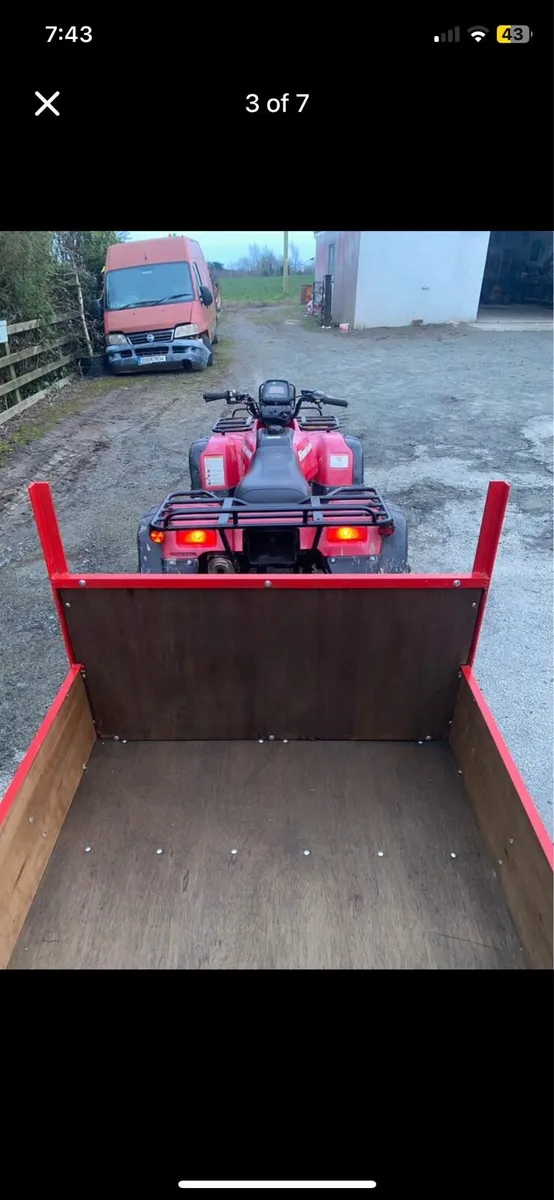 Honda foreman 450. 4wd selectable+5ftx4ft trailer - Image 4