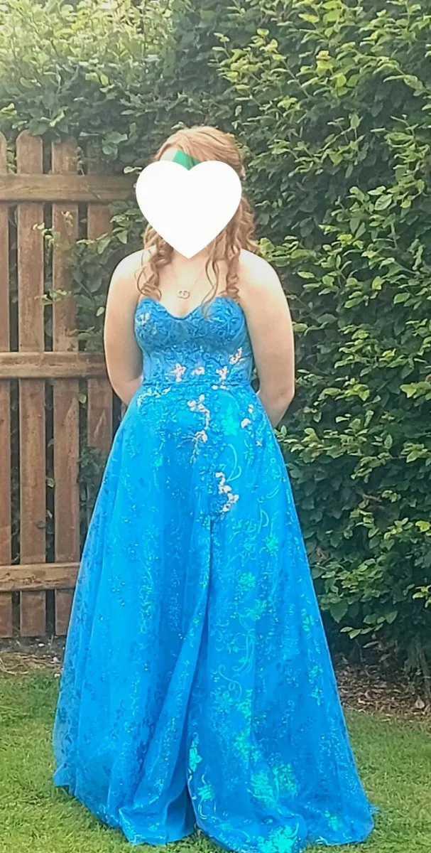 Stunning Turquoise Debs dress/ball gown - Image 4
