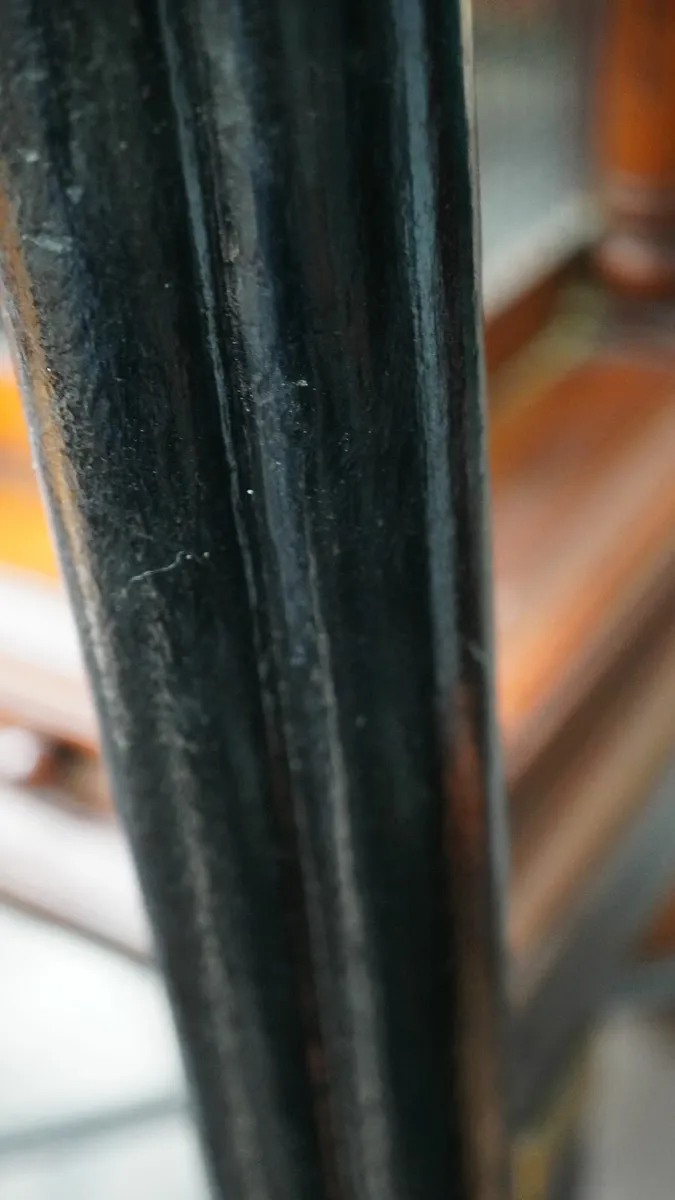 Vintage Black Wooden Coat Stand - Image 3