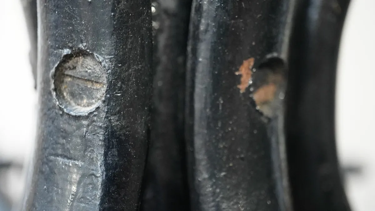 Vintage Black Wooden Coat Stand - Image 4