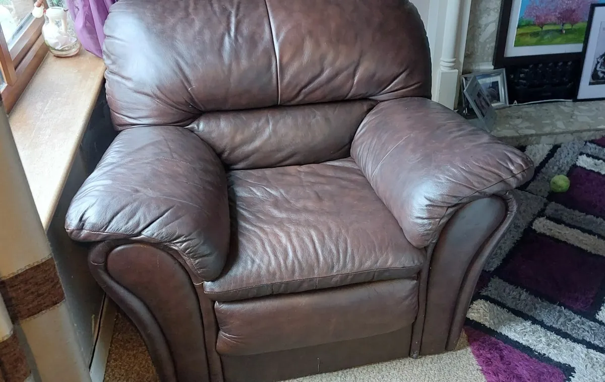 Reclining 2 seater / 2 armchairs - Image 3