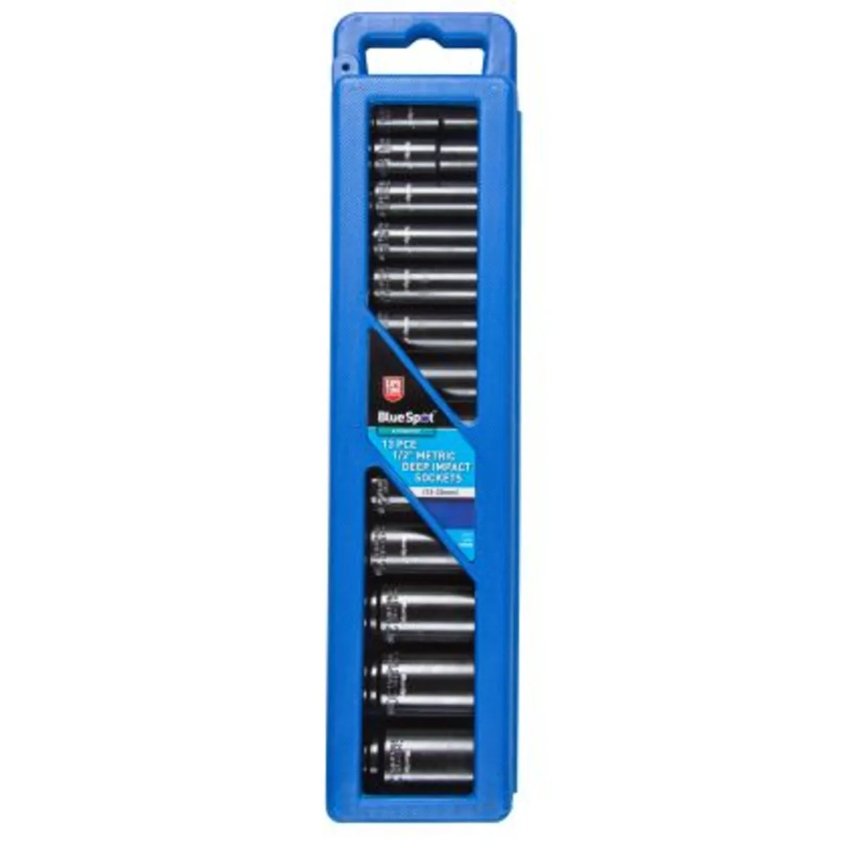 Blue Spot Metric Deep Impact Sockets – 13pc, 1/2″ - Image 1