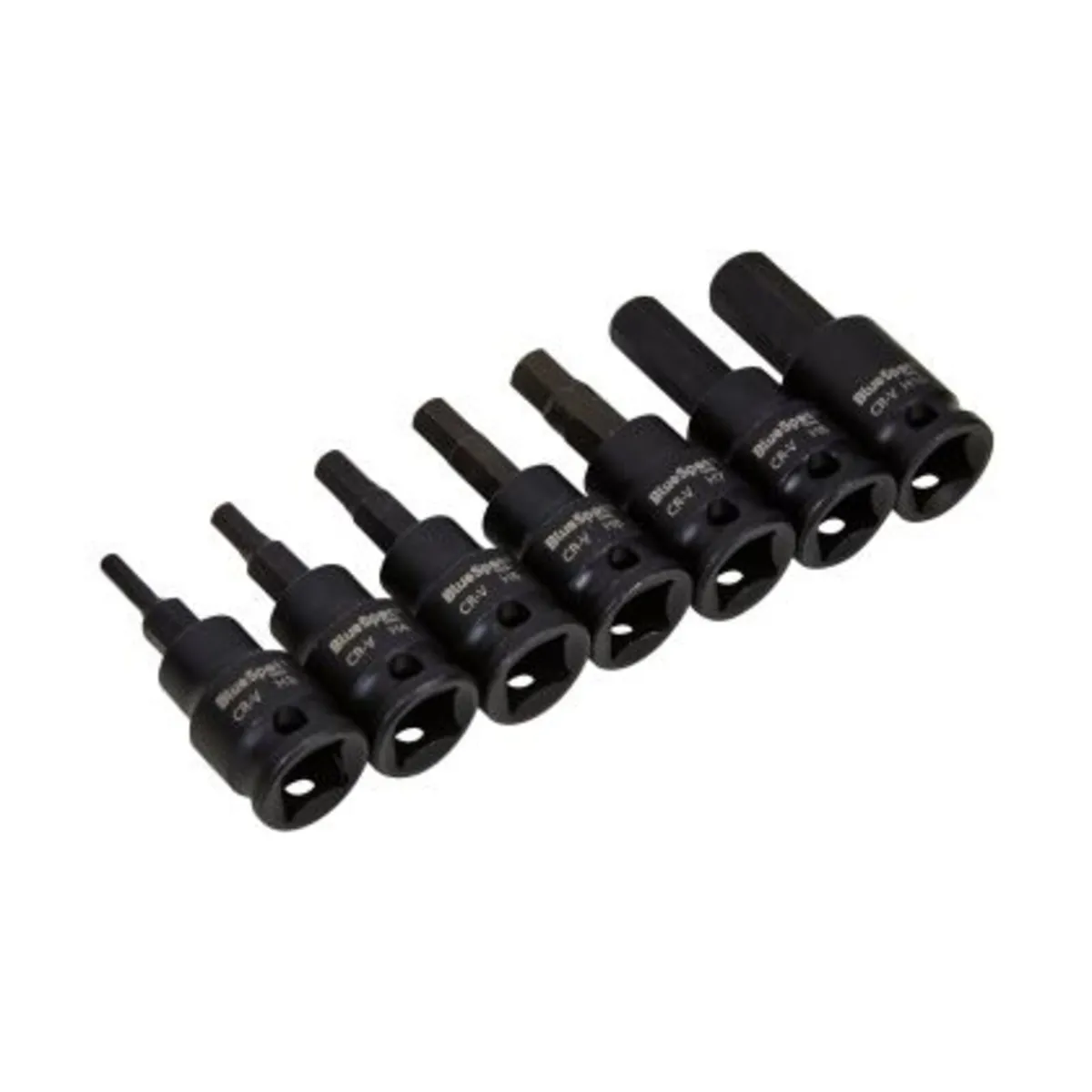 Blue Spot Impact Hex Bit Sockets 7pc, 3/8″ - Image 3