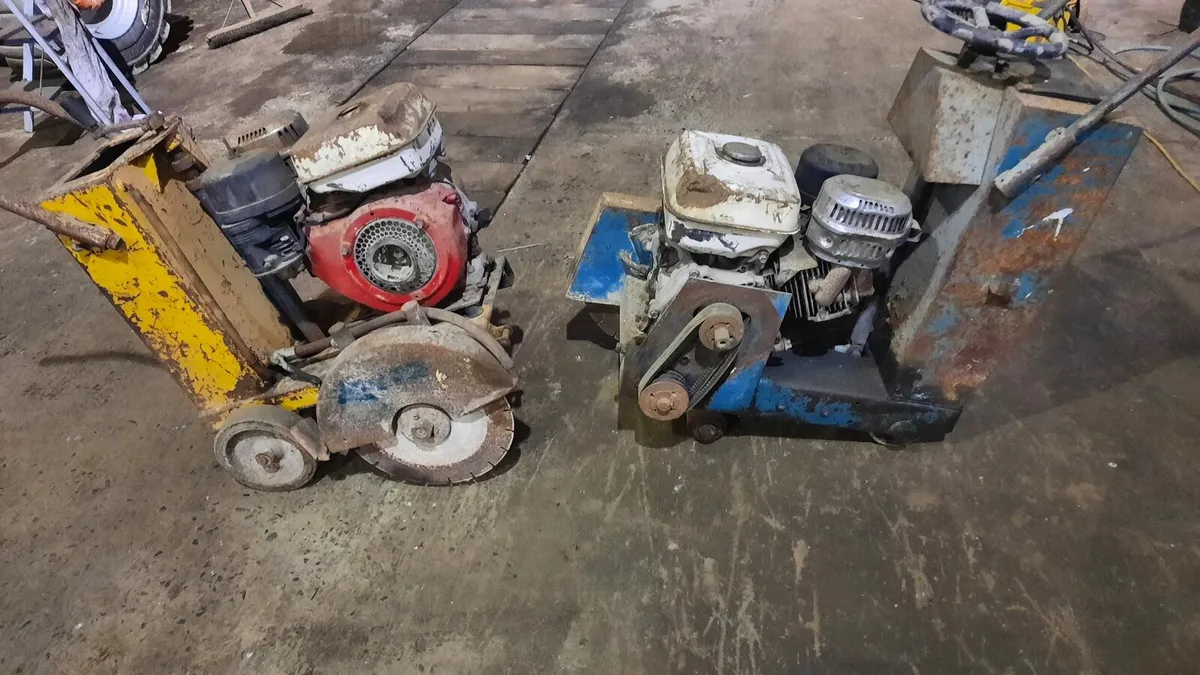 Original Honda petrol road saws x 2..priced each - Image 2