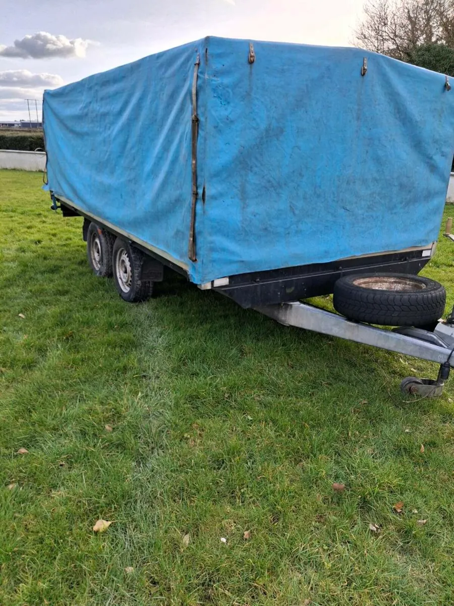 Trailer flat canvas side - Image 1