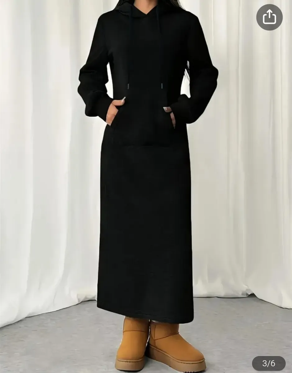 Hooded maxi dress - Image 1
