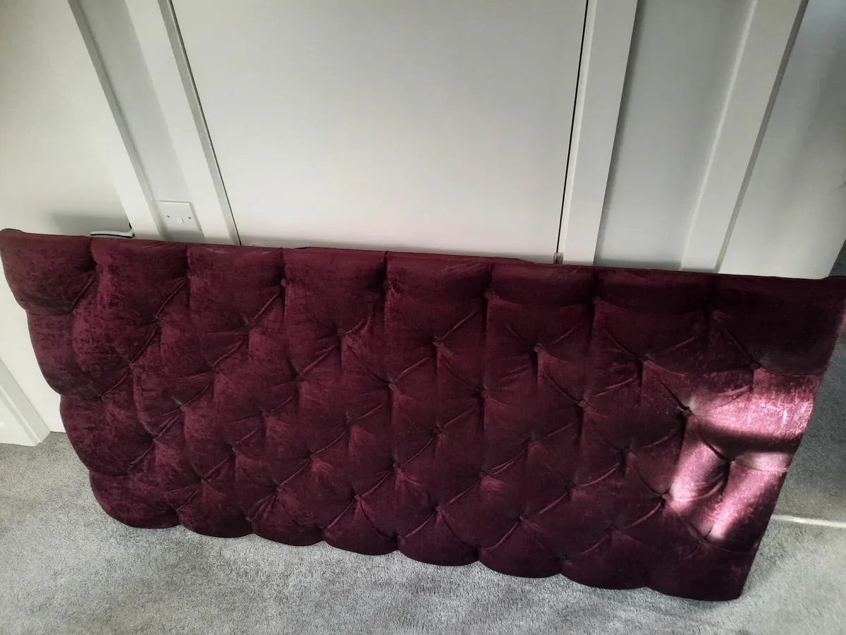 Purple Velvet Headboard - Image 2