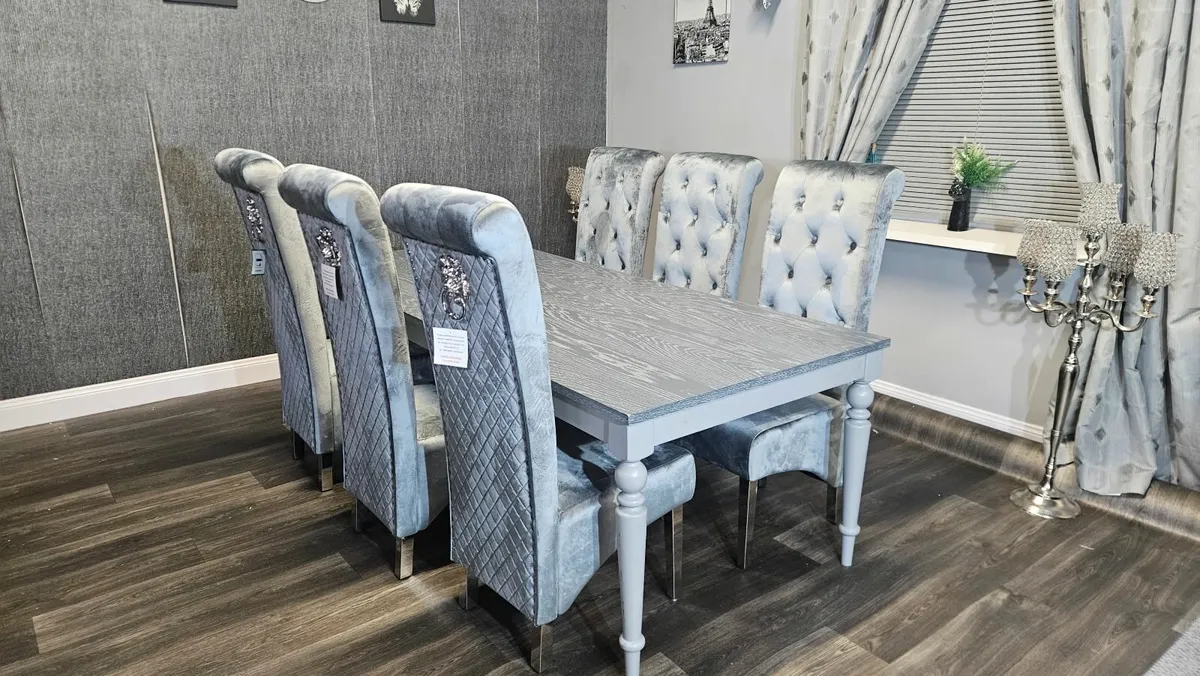 7ft Brampton dining set NEW - Image 4