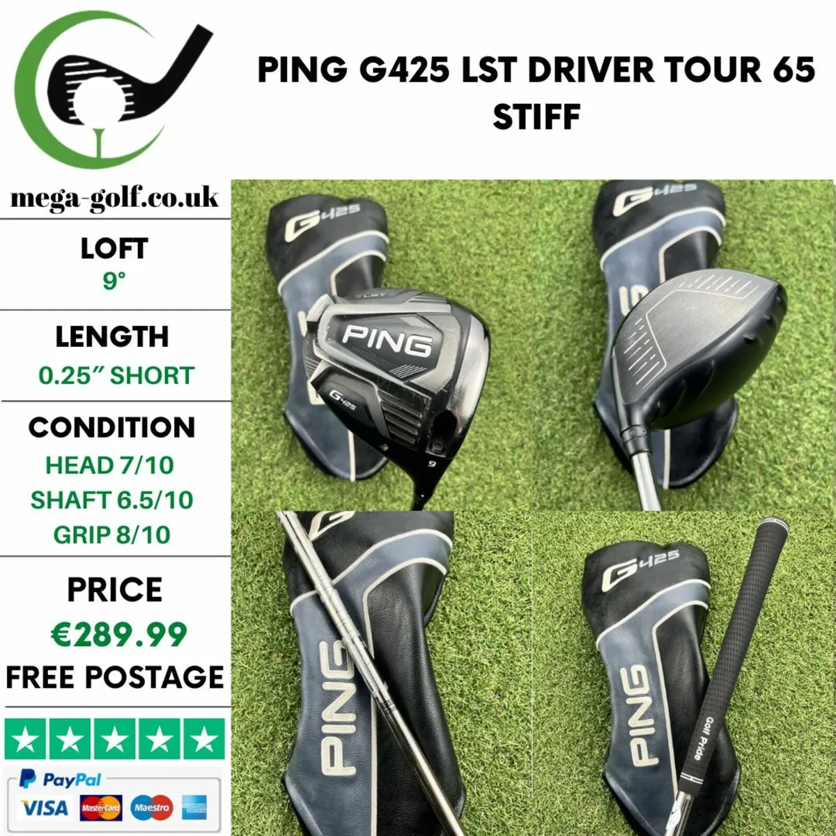 PING G425 LST ドライバー 10.5° PING tour 65S（ドライバー ピン G430 