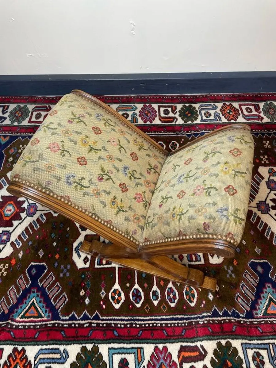 A Lovely Antique Rocking / Gout Stool. - Image 2
