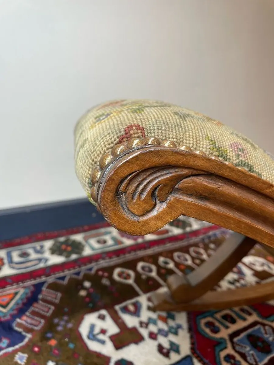A Lovely Antique Rocking / Gout Stool. - Image 3
