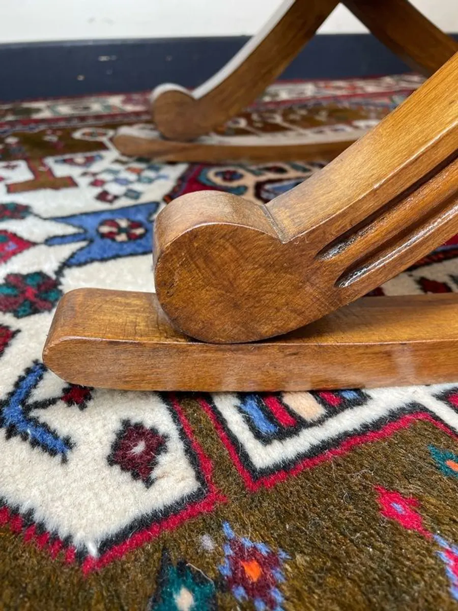 A Lovely Antique Rocking / Gout Stool. - Image 4