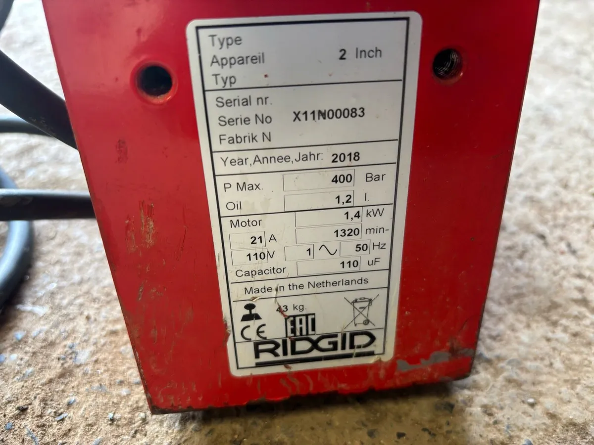 RIDGID2”   GB BENDER 110V - Image 3
