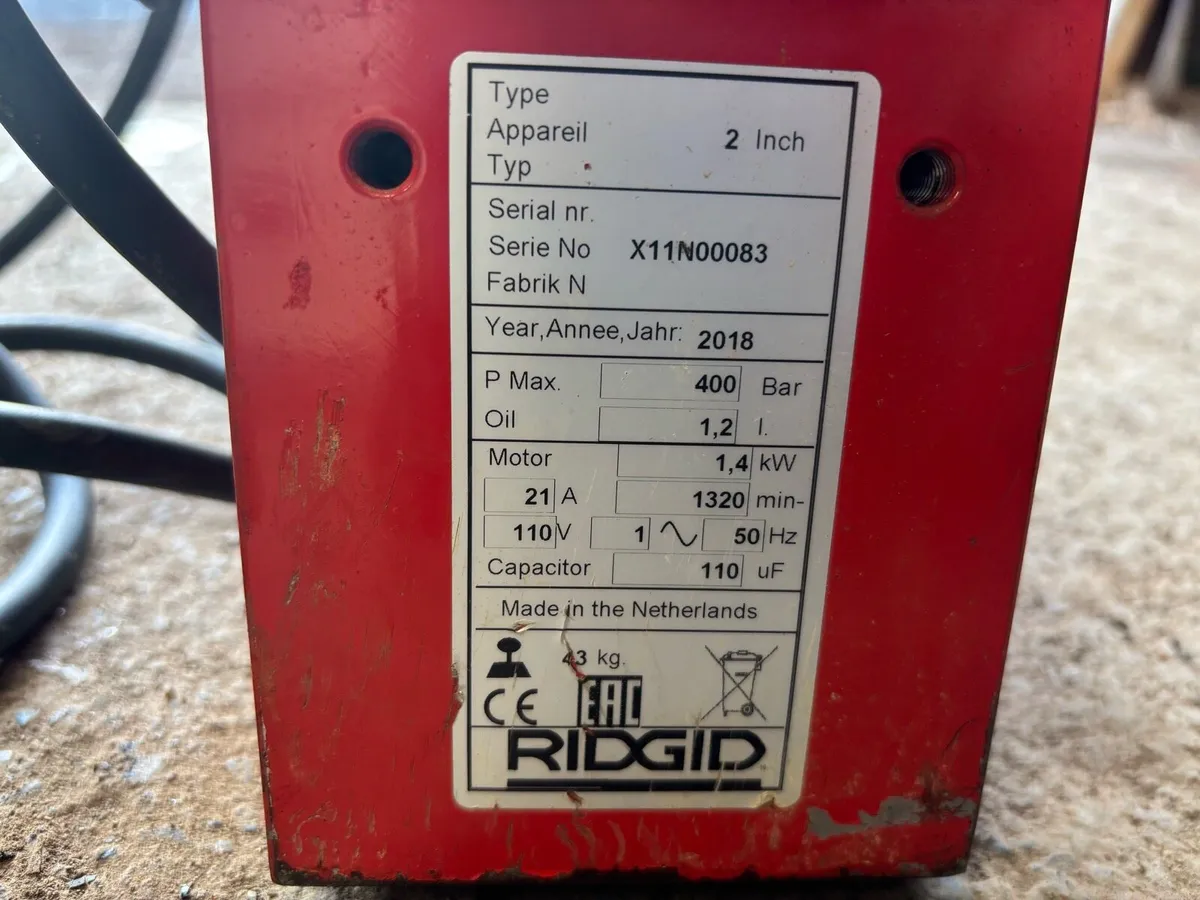 RIDGID2”   GB BENDER 110V - Image 4